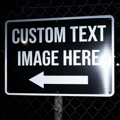 Custom Metal Signs Outdoor, 36x30 Inch, Engineer Grade Reflective Option, .040 Rust-Free Aluminum, UV Protected, Weather/Fade Resistant
