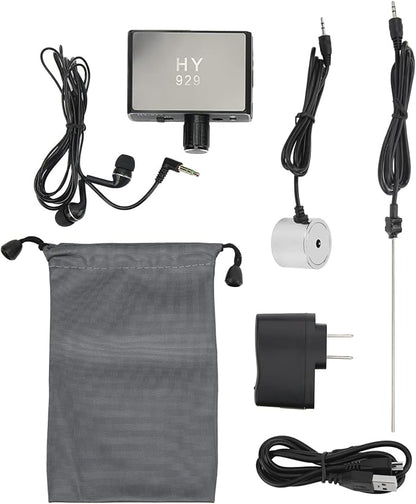 20000X Underground Water Leak Detector, -70D db Double Probe Water Leak Detection Device, AC100-240V US Plug Water Pipe Monitor Kit for Construction Pipeline Inspection