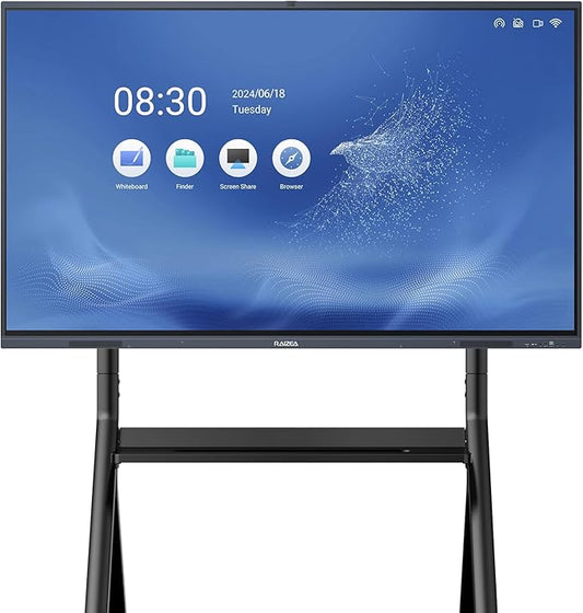 65" Smart Board for Classroom, 4K UHD Interactive Whiteboard Display, 13MP Camera w/6 Mics, Electronic Whiteboard for Business and Education(Board & Wall Mount Included)