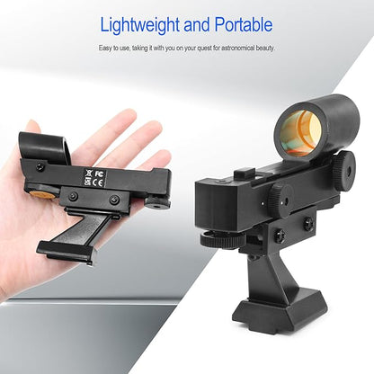 Astromania StarPointer Finderscope for Astronomical Telescopes Reflex Viewfinder, Red Dot Finder Scope Sight Telescope Accessories with Slide-in Bracket Compatible for Universal Dovetail Mounting Base