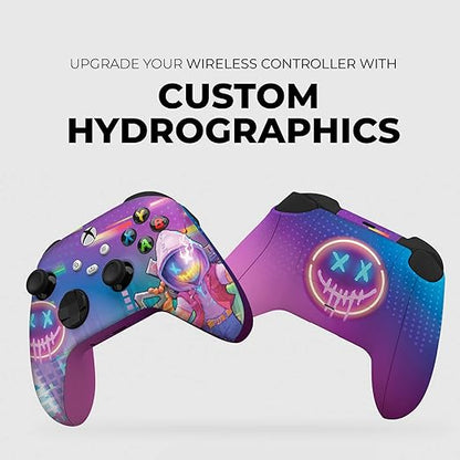 DreamController Neonabyss Custom X-box Controller Wireless compatible with X-box One/Series X/S Proudly Customized in USA with Permanent HYDRO-DIP Printing(NOT JUST A SKIN) (MODDED)