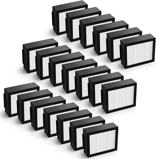 Filter Replacement for iRobot Roomba e, i and j Series i7 i7+/plus i3 i3+ E5 E6 E7 i4 i6 i6+ i8 i8+ Robot Vacuum Cleaners parts, 20 Pack High Efficiency 4639161 Filters