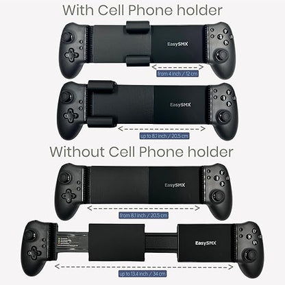 Moded Tablet Controller Easy SMX M15 Bluetooth (Controller + Expansion kit already installed + Case) It can hold tablets with screens up to 15 inches. (Extended Range 4 to 13.4 inches) (Control+Kit)