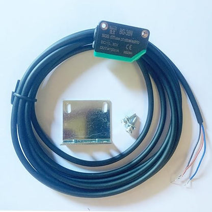 BG-38N Photoelectric Sensors,Background Suppression Diffuse Photoelectric Sensor,Sensing Distance 5-350mm,10–30VDC,NPN Output,Detection Distance Unaffected by Object Color