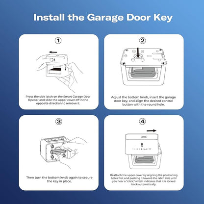 THIRDREALITY Smart Garage Door Opener, Matter Certified, Retrofit with Existing Remote, Compatible with Alexa, Apple Home, Google Home, SmartThings, Home Assistant & Homey