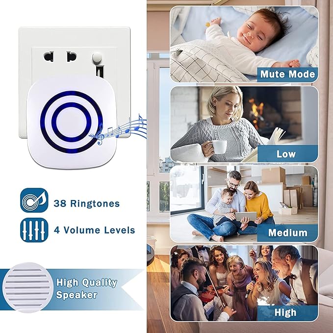 Motion Detector Sensor Alarm, SiegenPro Driveway Alarm Wireless, Home Security Business Motion Sensor Alarm Indoor Outdoor Weatherproof