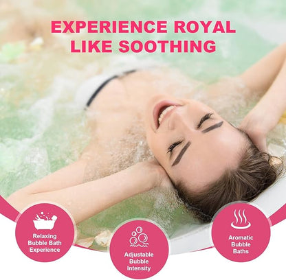 Portable Spa Bubble Bath Massager,Full Body Waterproof Spa Mat for Bathtub, 6-Speed Bubbles, Remote Control & Non-Slip Suction Cups for Home Relaxation
