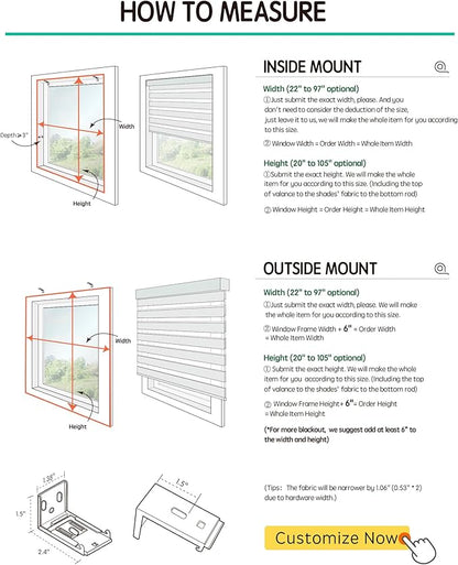 Yoolax Motorized Zebra Blinds Works with Alexa, Motorized Blinds with Remote Custom Size, Privacy Electric Zebra Shades for Windows (80% Shading Luxury Grey)