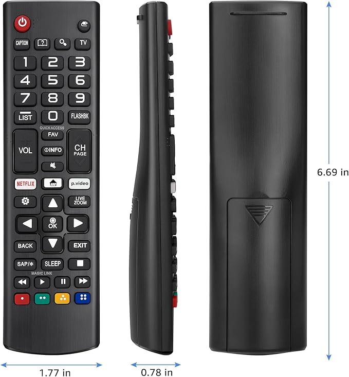 for LG Smart TV Remote Control Replacement,Universal for All LG OLED 3D Thinq TVs for AKB75095307 AKB75375604 AKB74915305 AK75675304 AKB76040302 AKB76037601 AKB75675313 with Battery