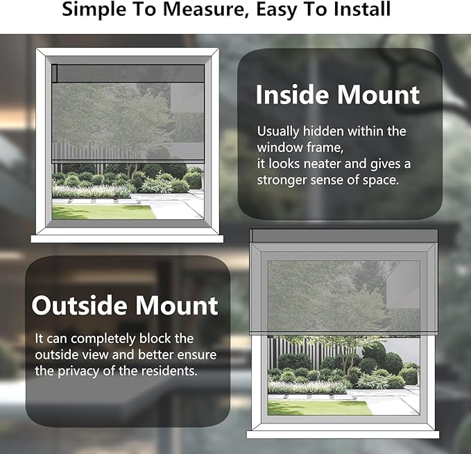 Smart Motorized Blinds – 100% Blackout Roller Shades with Remote, Alexa/Google Home/Siri Control, Matter Compatible, Wireless Rechargeable Battery, Custom Sizes for Windows & Sliding Doors