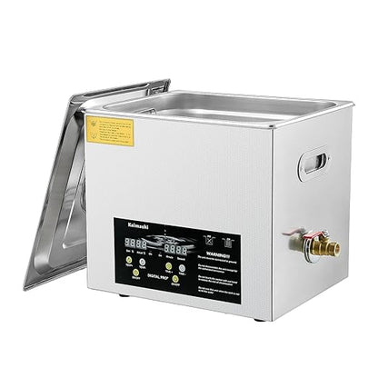 Professional Ultrasonic Cleaning Machine 10L with Digital Timer and Heater, Stainless Steel Ultrasound Cleaner for Cleaning Circuit Board Parts Dental Instruments