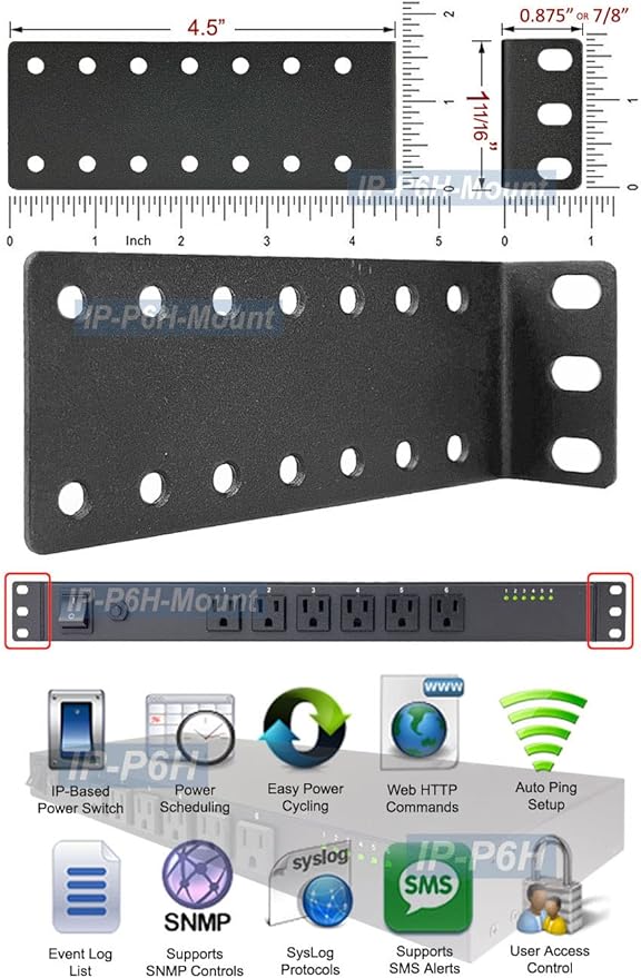 Professional 6-Port Remote Power Switch - Web Control