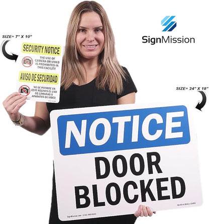 OSHA Notice Sign - Secondary Muster Area Sign with Symbol | Vinyl Label Decal | Protect Your Business, Construction Site, Warehouse | Made in The USA