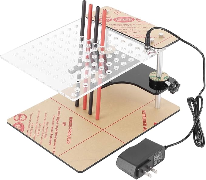 Main Test Board Assembly,Connection Line,BDM Frame Test Board with 4pcs Probe Pin Support for 22pcs BDM Adapter US Plug 110‑240V