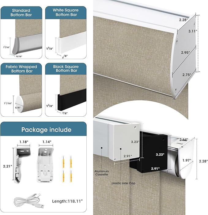 SmartWings Motorized Light Filtering Shades, 70% Blackout, Custom Size, Rechargeable Battery, Works with Matter/Apple HomeKit, Alexa, Thread/Zigbee, Remote Optional, 70% Safari Biscuit