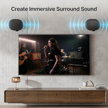 Adjustable Speaker Wall Mount for Sonos Era 100 and Era 300, Flexible Angle Adjustment, Surround Sound Speaker Wall Bracket Compatible with Sonos Era Speakers,1 Pair,Black