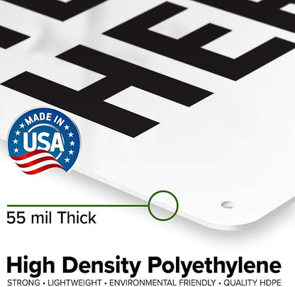 Custom Safety First Sign, OSHA Sign, 10x14 Inches, 55 mil thick HDPE (high density polyethylene), Made in USA by My Sign Center