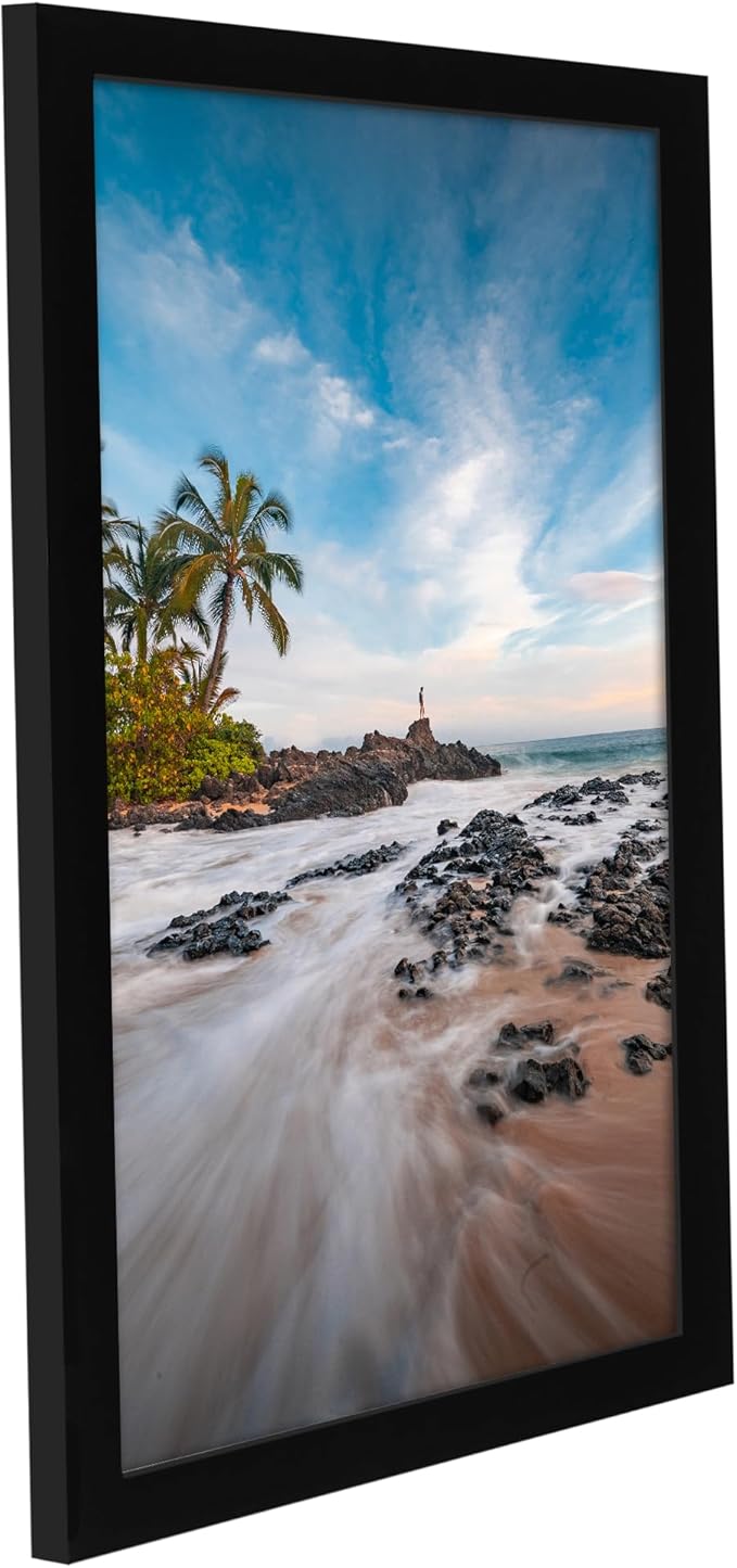 Americanflat 11x17.5 Picture Frame with Shatter-Resistant Glass - Signature Collection - Gallery-Style Frames Made of Engineered Wood - Photo Frame for Wall Display - Black