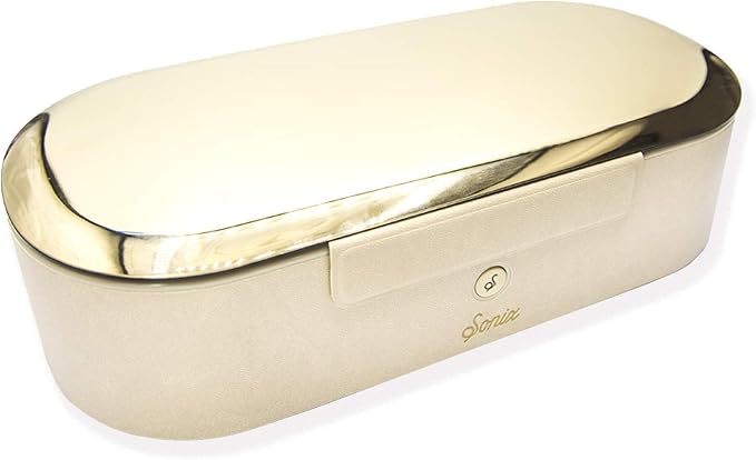 Sonix Beyond UV+O3 Sanitizer Box and Universal Charger UV and Ozone Disinfector for Phone, Mask, Makeup Brush, Nail Tool (Gold)