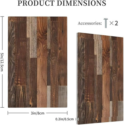 Vintage Brown Wooden Boards Print Wood Grain Light Switch Cover Plate 1 Gang No Device Blank Electrical Wall Plates Faceplate Decorative Switch Plate for Farmhouse Home Decor