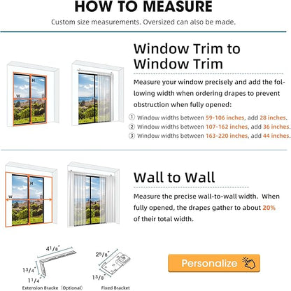 SmartWings Automatic Curtain Opener with Drapery, Motorized Vertical Blinds with Remote, Electric Closet Doors Sliding Panels Compatible with Alexa Google Homekit, 90% Blackout Milky Coffee
