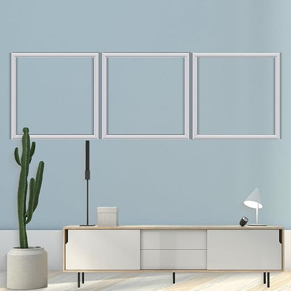 3 PCS Premade Wainscoting Panels Accent Wall Panels for Interior Wall Decor Easy DIY Build and Batten Chair Rail & Picture Frame Door Decor(20 x 20 in)