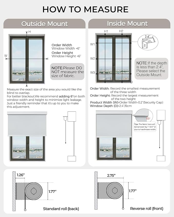 Motorized Roller Shade with Remote Control, 100% Blackout Electric 21-98” Width Blinds for Windows with Via Hub Alexa Google Home, Rechargeable Smart Automatic Customized Size（Linen Beige）