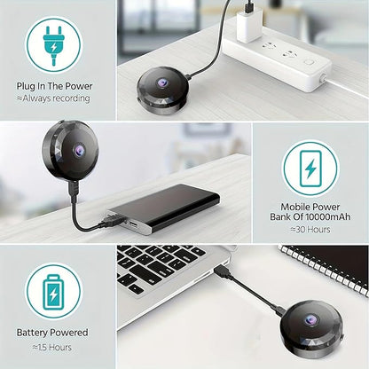 Mini WiFi Security Camera, 1080P HD, Motion Detection, Night Vision, Magnetic Mount, Battery/USB Powered, Perfect for Indoor and Outdoor Security and Pet/Baby Monitoring