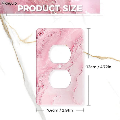Abstract Pink Marble Design Acrylic Outlet Cover Light Switch Plates Decorative Acrylic Outlet Covers Wall Plates Light Switch Covers