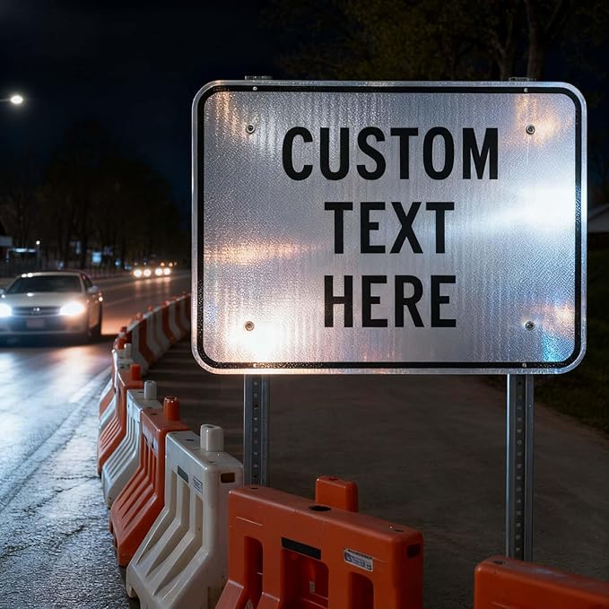 Custom Metal Signs for Business Outdoor, 36x30 Inches Reflective Option, Single/Double-Sided, Personalized Aluminum Signs, Rust-Free