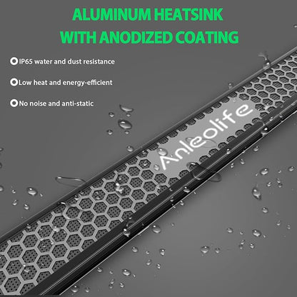 A ANLEOLIFE Stretchable LED Grow Lights with Samsung LM301H EVO Diodes 730W Full Spectrum Dimmable Daisy Chain 5x5ft Coverage Bar Style Commercial Growing Lamp for Greenhouses Plants