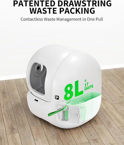 PETKIT 2025 New Purobot Max Pro Cat's Facial Recognition AI-Camera Automatic Cat Litter Box, 210° Wide Angle, 5G WiFi App Control Self Cleaning Cat Litter Box Large, Odor-Free & Integration Safety