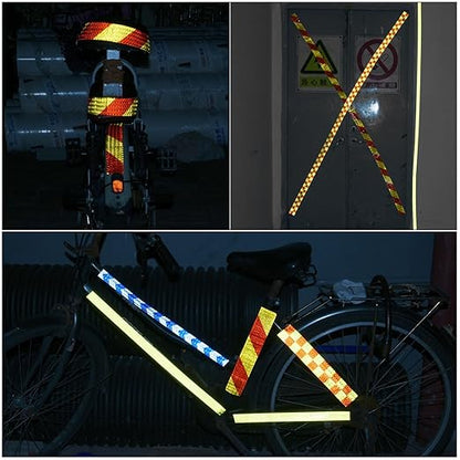 PATIKIL 2 Inch x 33 ft Reflective Tape, 1 Roll Waterproof Self Adhesive High Visibility Caution Warning Safety Tape Reflector with Scraper for Trucks Trailers Cars, White