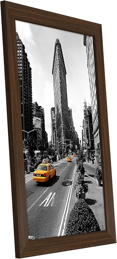 Americanflat 11x17 Picture Frame with Shatter-Resistant Glass - Signature Collection - Gallery-Style Frames Made of Engineered Wood - Photo Frame for Wall Display - Walnut