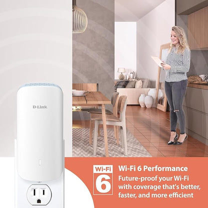 E30 AX3000 Mesh WiFi 6 Range Extender, Universal Compatibility, Gigabit Ethernet Port, Covers up to 13,999 sq. ft., Whole Home Internet Signal Booster