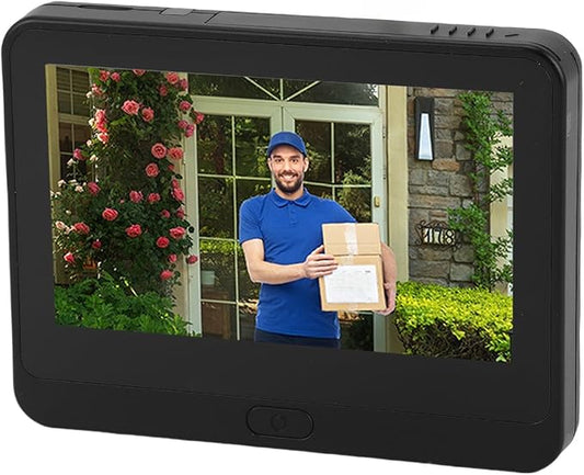 Zopsc Peephole Camera 1080P, Digital Door Viewer with 4.3in Color Screen, PIR Human Detection, High Definition Recording, Voice Changing, for Home Security Monitoring