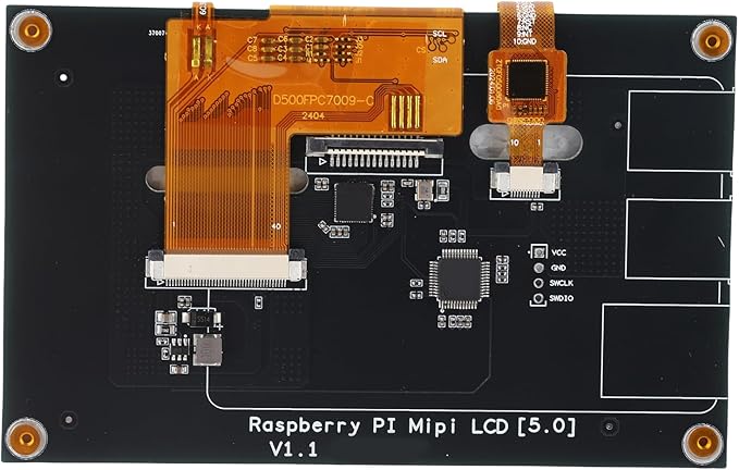 5 Inch DSI IPS LCD Touchscreen Display 800x480 Resolution 5 Point Capacitive Touch Panel Compatible with Boards for DIY Electronics Projects