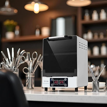 Nail Tool cleaning cabinet, Large capacity Stainless Steel cleaning, with Drying Function, Temperature and Timer Control, up to 60 Minutes, 110V Power Supply