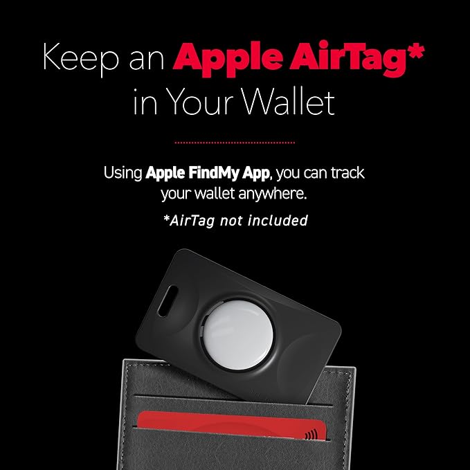 KeySmart AirTag Keychain Key Holder, Compatible with Apple AirTag Holder, Key Organizer Keychains