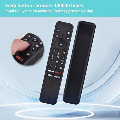 Voice Remote for Sony Smart TVs,Replacement Control for All 2018 to 2025 Sony Bravia Google 4K UHD LED LCD HD Smart TVs, with 4 Quick Link Buttons