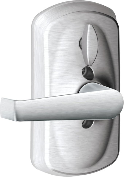 SCHLAGE Brushed Chrome FE595CS V PLY 626 ELA Plymouth Light Commercial Electronic Keypad Lock with Elan Lever(Satin Chrome) (Pack of 2)