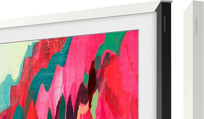 Samsung 75” The Frame Customizable Bezel (2025 Model), Magnetic, Quick and Easy Installation, VG-SCFF75WTBZA, Modern White