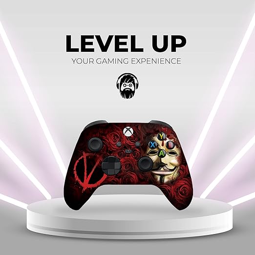 DreamController V For Venddeta Custom X-box Controller Wireless compatible with X-box One/Series X/S Proudly Customized in USA with Permanent HYDRO-DIP Printing(NOT JUST A SKIN) (MODDED)