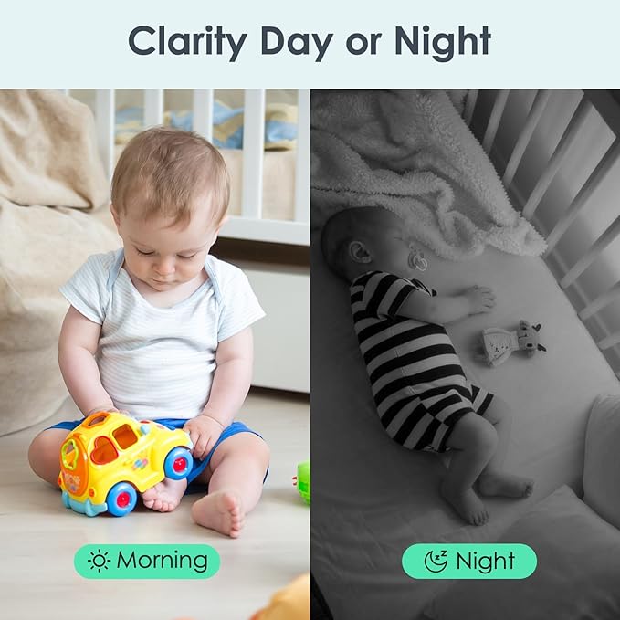 YOTON 1080P Indoor Security Camera for Baby Monitor, Pet Camera with Night Vision, 2-Way Audio, Motion Detection, Cloud & SD Card Storage, Easy Setup, Works with Alexa & Google Assistant (2 Pack)