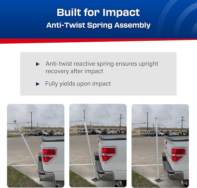 Impact Recovery - Sta-Rite Flexible Sign Post - Sign Holder for Handicap Parking Signs - Made in the USA - 78”