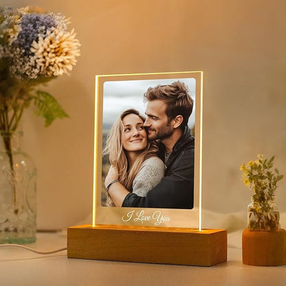 Custom Picture Frame, Personalized Photo Frames, Customized Picture Frames, Personalized Valentines Day Gifts for Women Men Her Him Girlfriend Boyfriend Mom Dad Family Couple Pet