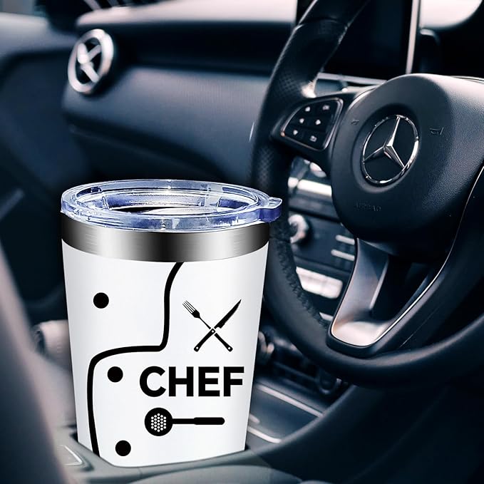 Fufandi Chef Gifts for Men Women - Ideal Gift for Chefs - Gifts for Cooking Lovers, Home Cooks, Bakers, Culinary Students - Tumbler Cup 20oz