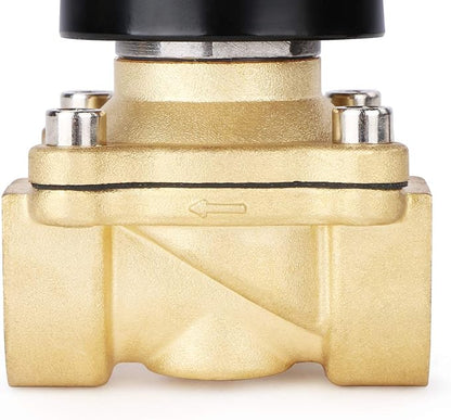 U.S. Solid 3/4" Brass Electric Solenoid Valve 110V AC Normally Closed Non-potable Water, air, Diesel