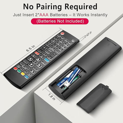 Backlit Remote for LG Smart TV, Universal Replacement for All LG TV Remote Control for Easy Nighttime Use.1-Year Warranty.