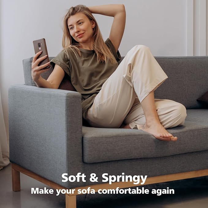Couch Cushions Support for Sagging Seat 20"X 20"Insert pads Supports Board Sofa Furniture seat Cushion Under Sag Repair, Curved High Density Foam Replacement for Sectional Loveseat Chair Gray Set of 1